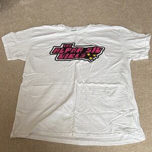 White Graphic Cotton Alpha Sig Alpha T-Shirt with Pink and Yellow Design